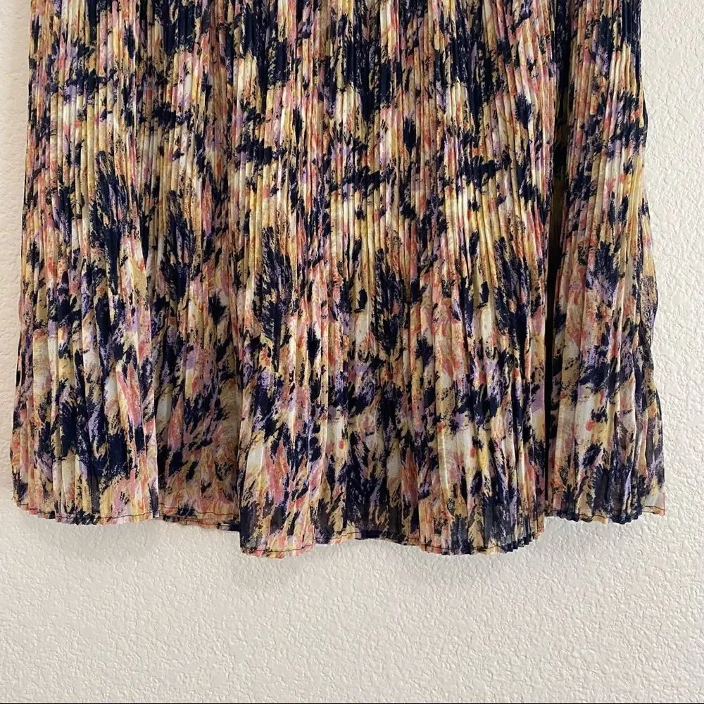 Broadway & Broome for J.Crew Size 8 Multi-Color Pleated Mini Skirt, Size 8